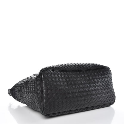 Bottega Veneta Nappa Intrecciato Shoulder Bag Black 4 of 10