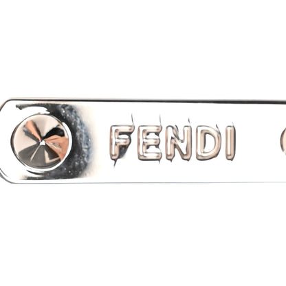 Fendi Calfskin Mink Fox Fur Witches Charm Pink Black 3 of 5