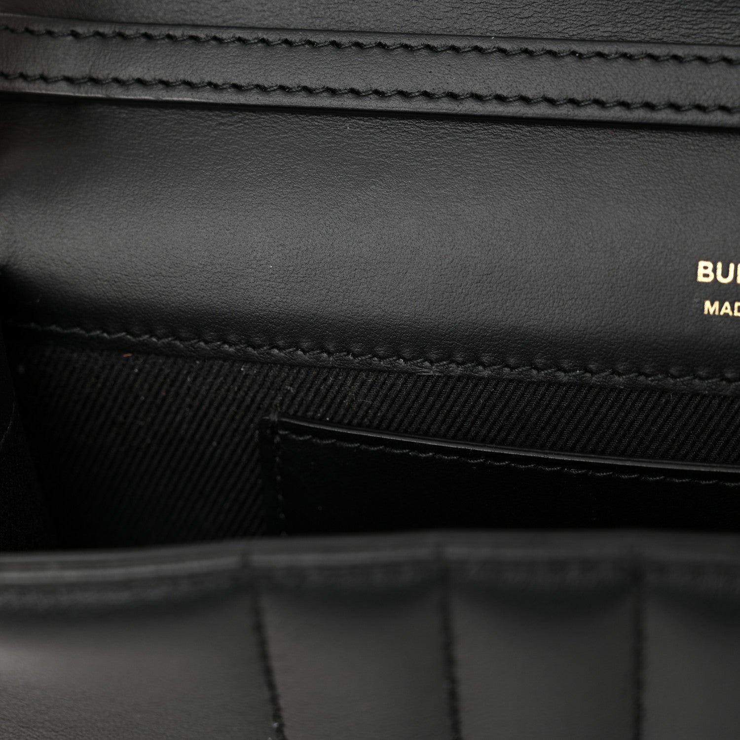 Burberry Lambskin Quilted Lola Clutch On Chain Black 12 of 12