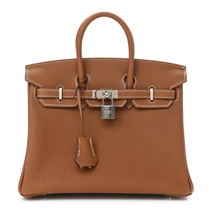 Hermes Togo Birkin 25 Gold 1 of 11