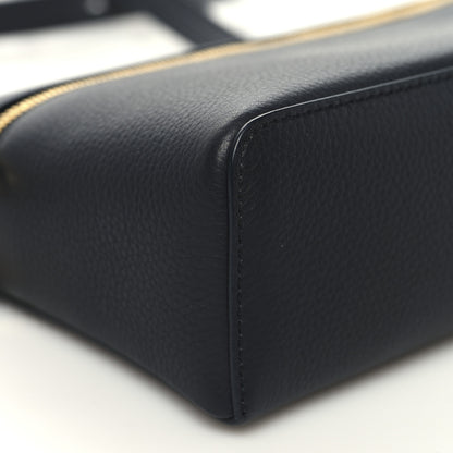 Loro Piana Grained Calfskin L19 Extra Pocket Pouch Navy Blue 8 of 10