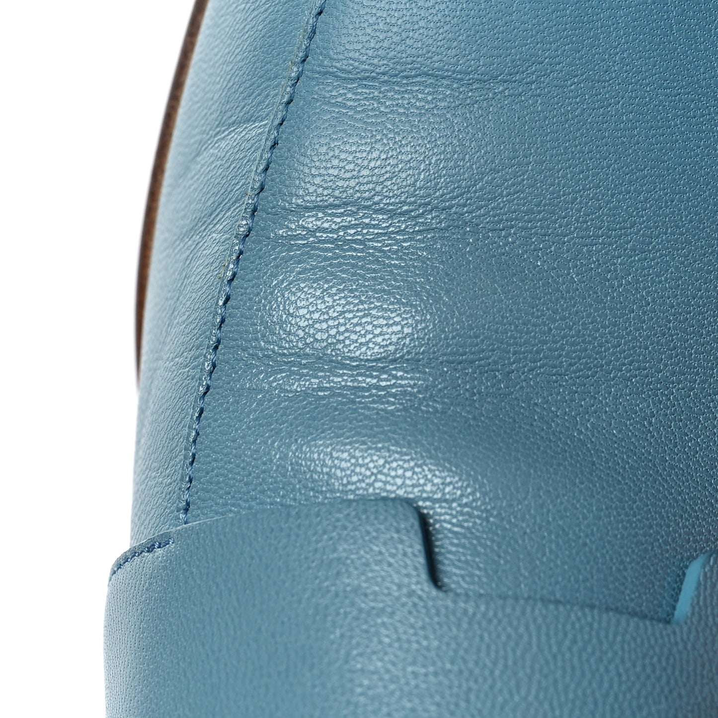 Goatskin Womens Ancora Moccasin Loafers 37 Bleu Dorset
