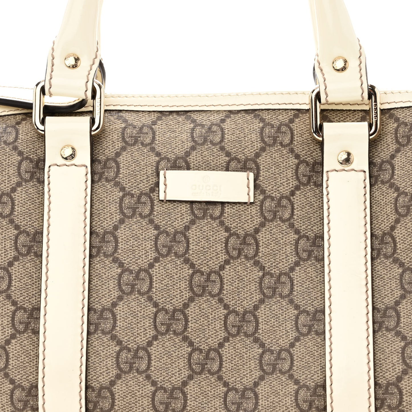 GG Plus Monogram Small Joy Boston White