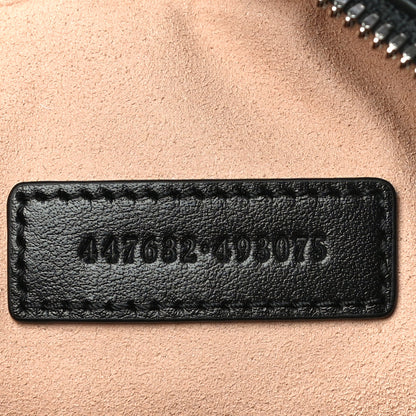 Gucci Calfskin Matelasse Aria Small GG Marmont Chain Shoulder Bag Black 7 of 13