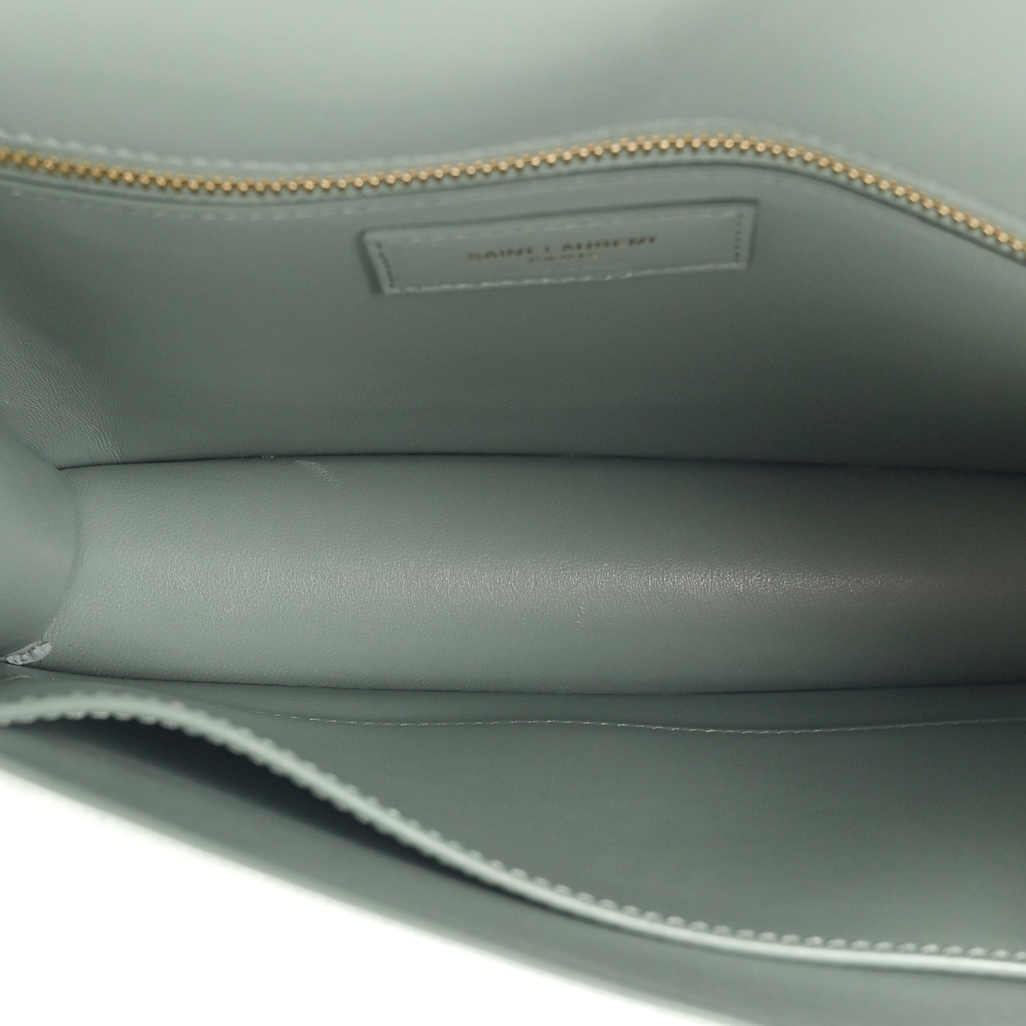 Smooth Calfskin Carre Satchel Vert Opaline