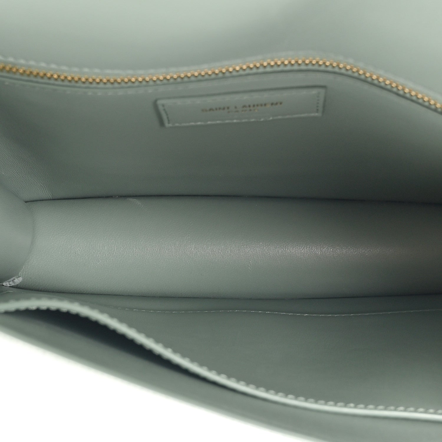 Saint Laurent Smooth Calfskin Carre Satchel Vert Opaline 5 of 18