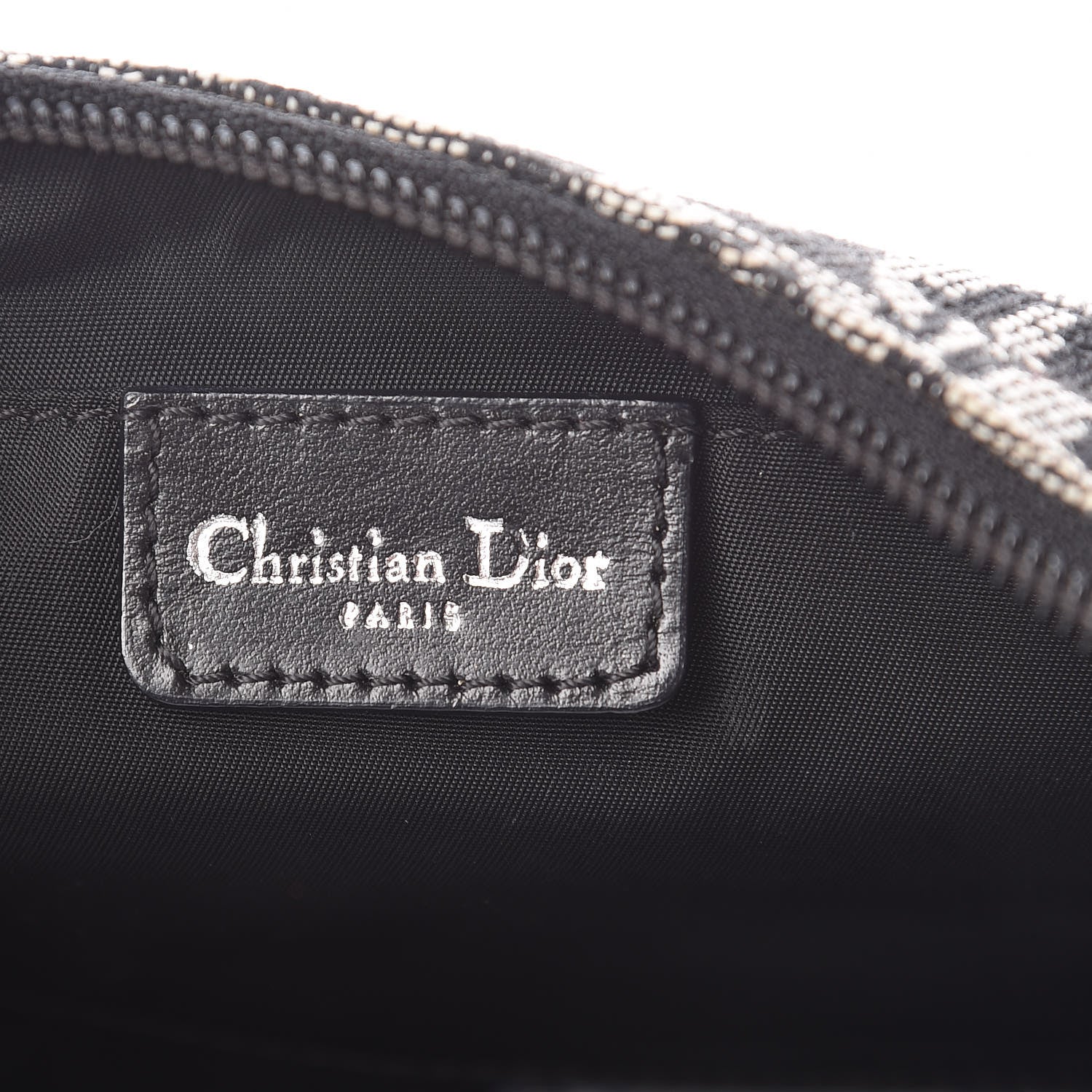 Christian Dior Monogram Shoulder Bag Pochette Black 6 of 10