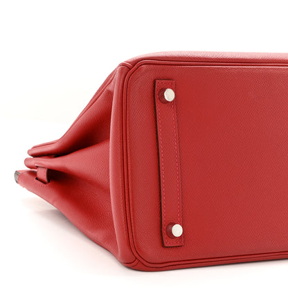 Hermes Epsom Birkin 30 Rouge Casaque 9 of 15