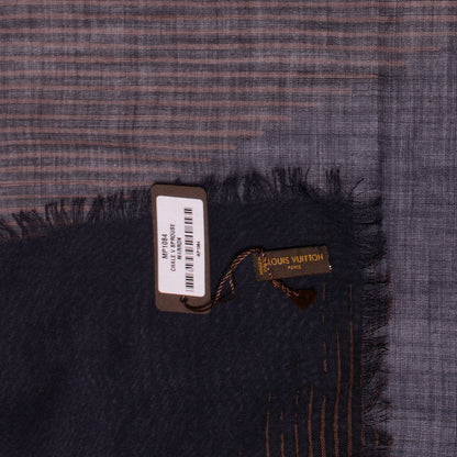 Louis Vuitton Wool Silk Sprouse Shawl Marron 4 of 4