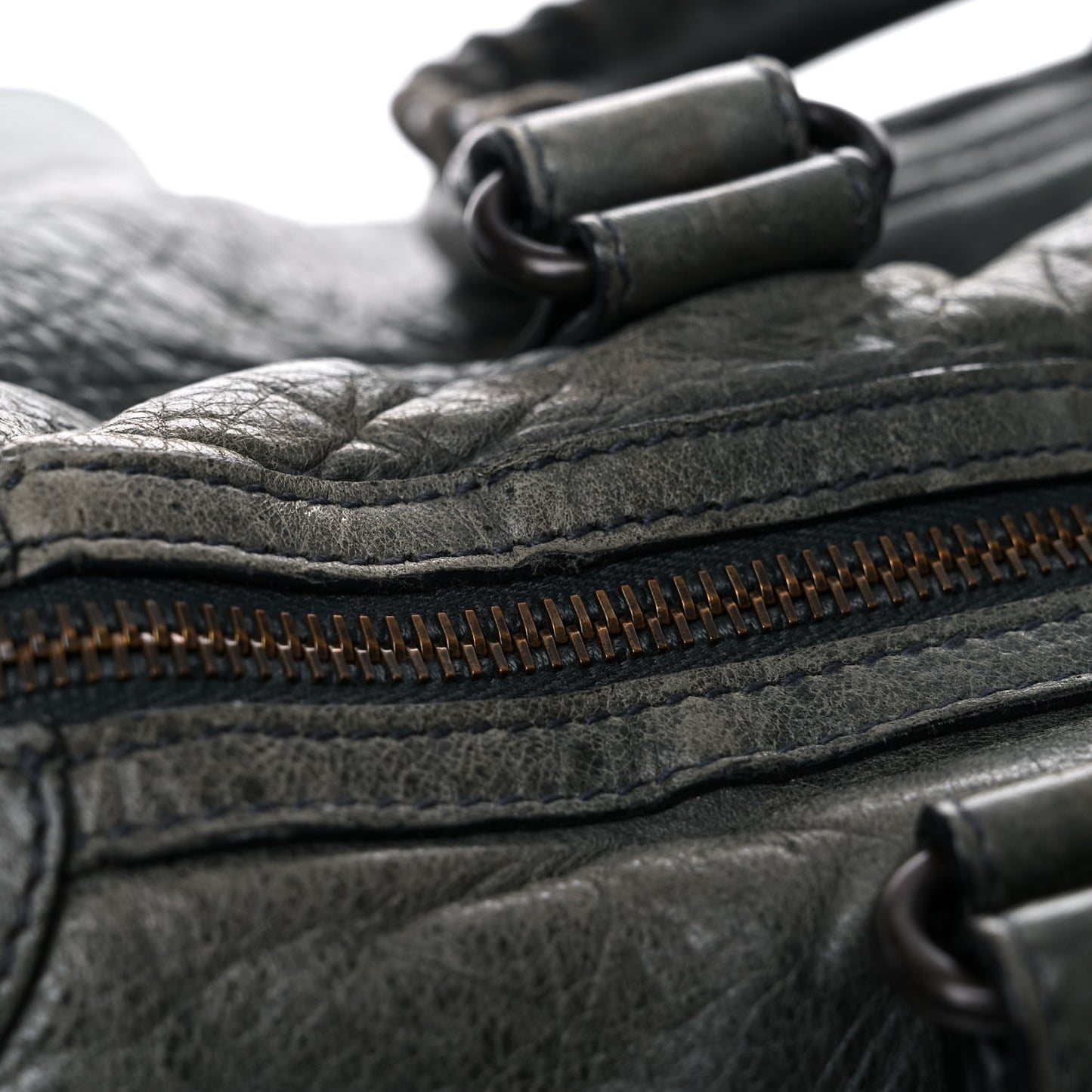 Agneau Classic Hardware Maxi Twiggy Anthracite