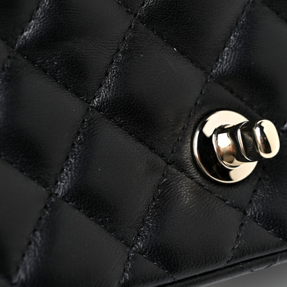 Chanel Lambskin Quilted Mini Square Flap Black 11 of 16