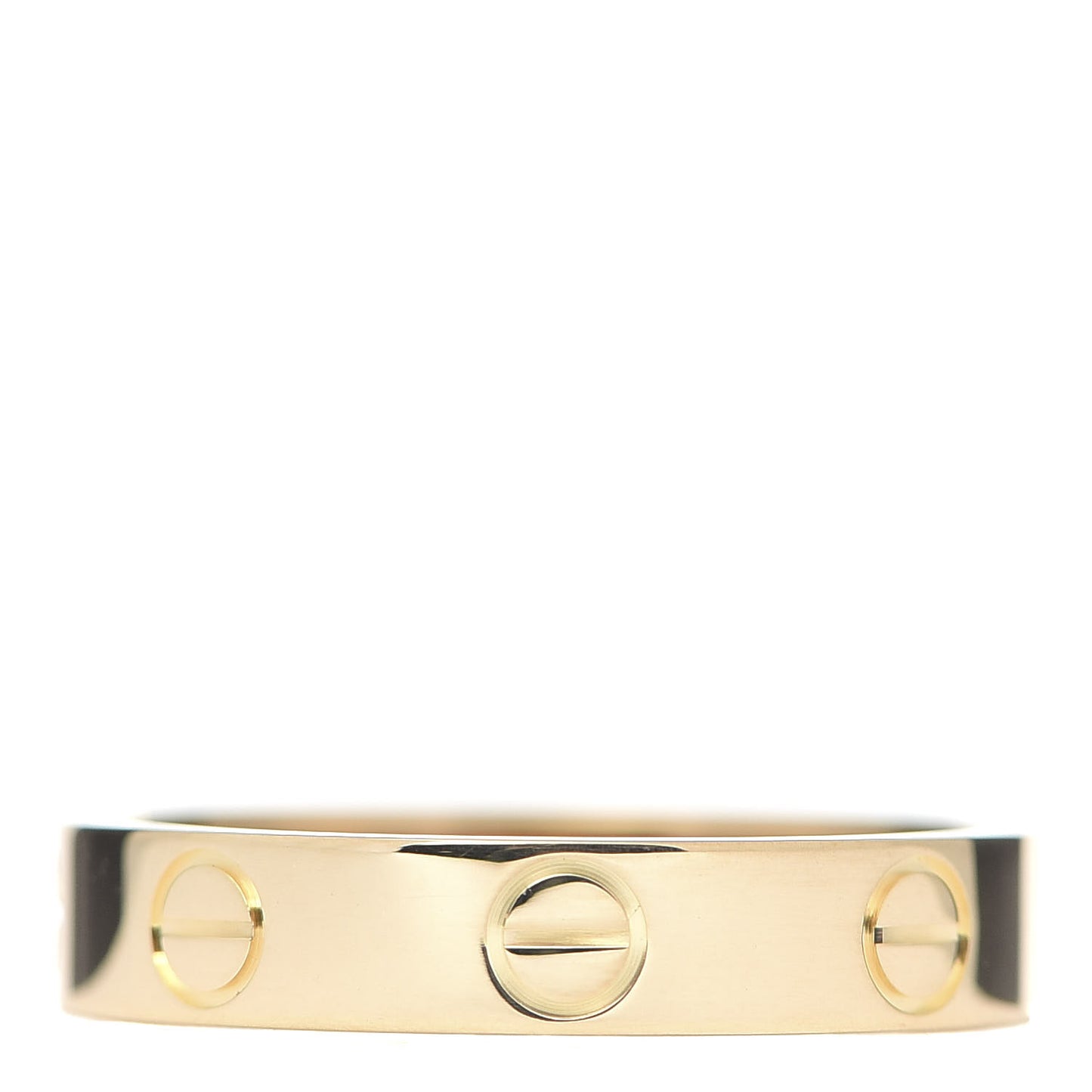 18K Yellow Gold 3.5mm LOVE Wedding Band Ring 51 5.75