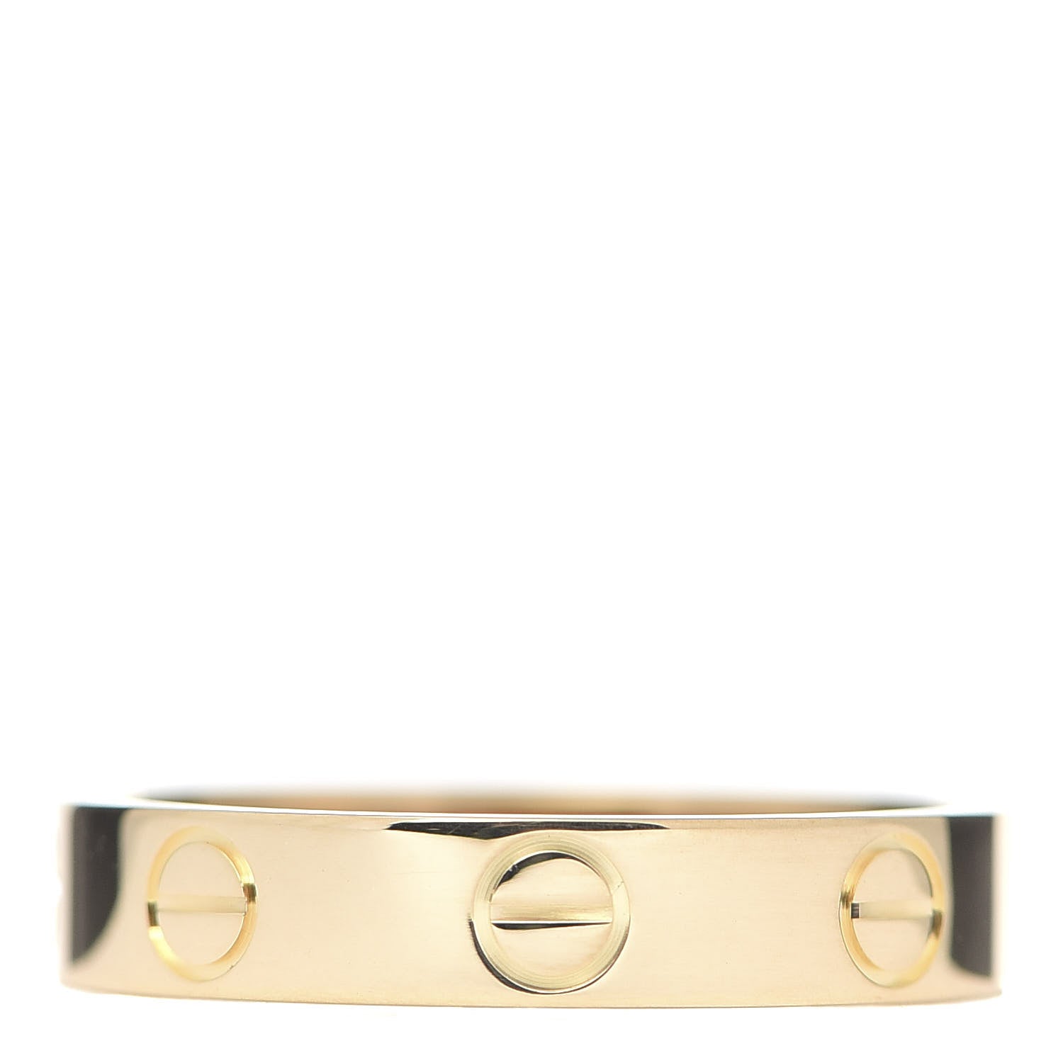 Cartier 18K Yellow Gold 3.5mm LOVE Wedding Band Ring 51 5.75 3 of 4