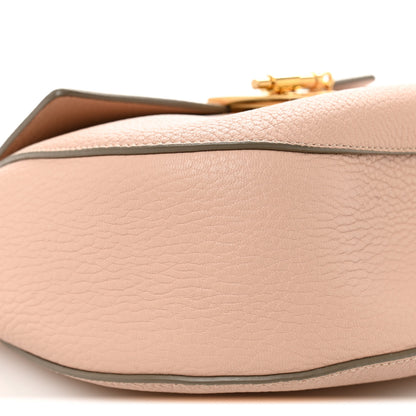 Chloe Grained Lambskin Drew Shoulder Bag Cement Pink 8 of 10