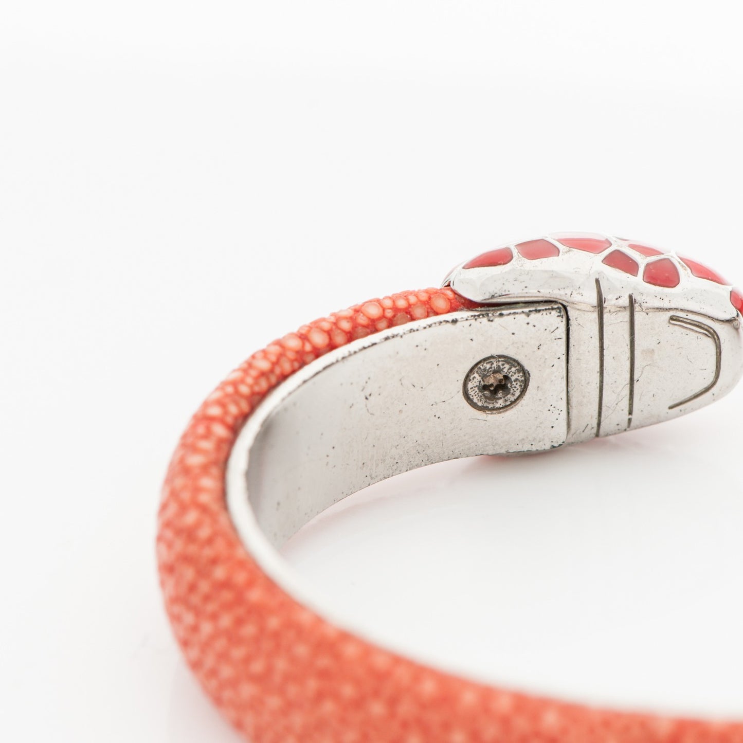 Galuchat Serpenti Forever Bracelet S Coral