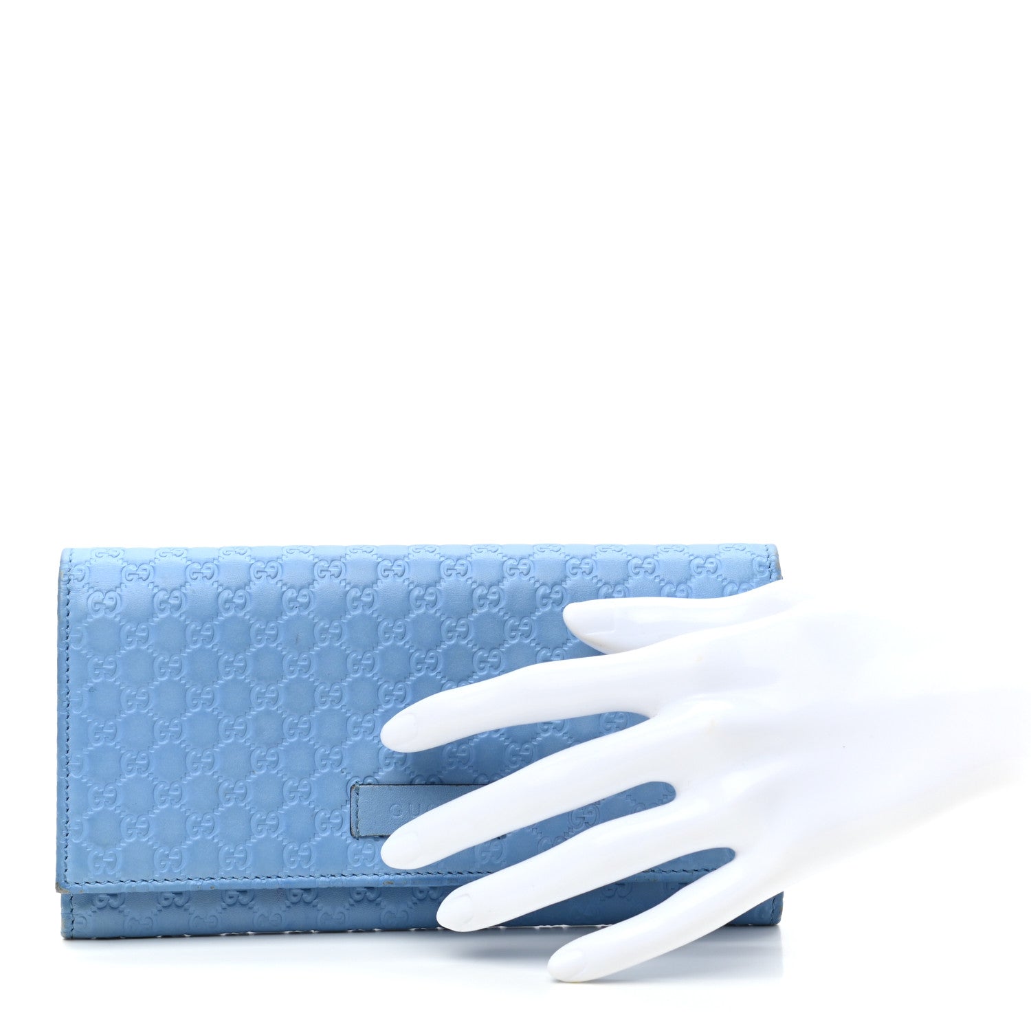 Gucci Soft Microguccissima Continental Wallet Mineral Blue 2 of 14