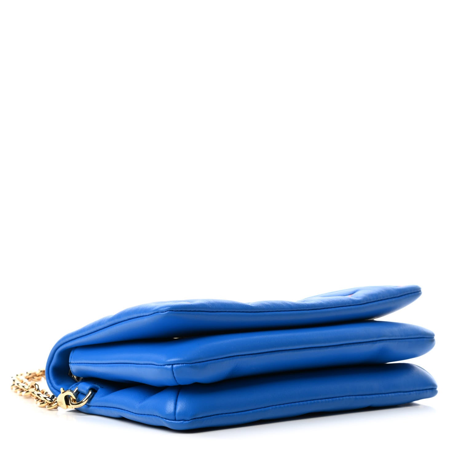 Louis Vuitton Lambskin Embossed Monogram Vuittamins Pochette Coussin Blue Red 3 of 4