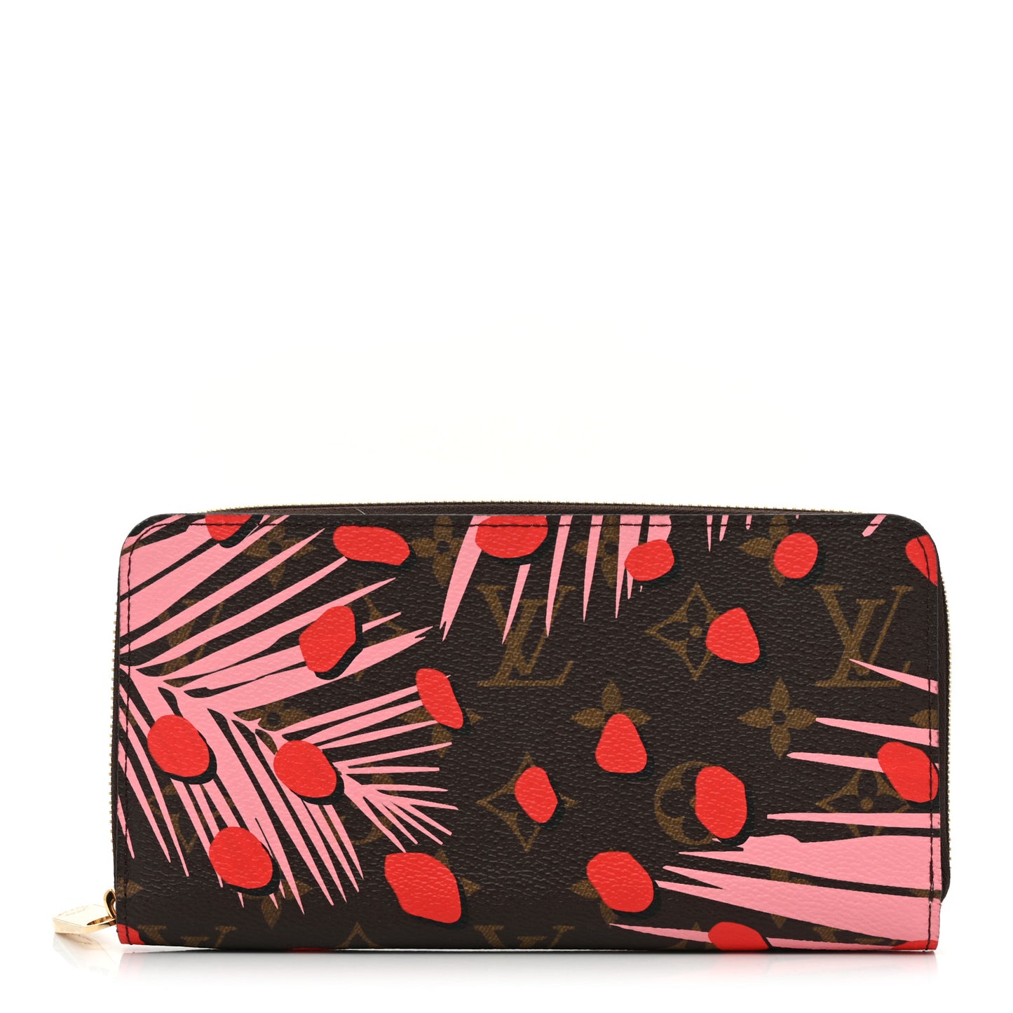 Monogram Jungle Dots Zippy Wallet Sugar Pink Poppy