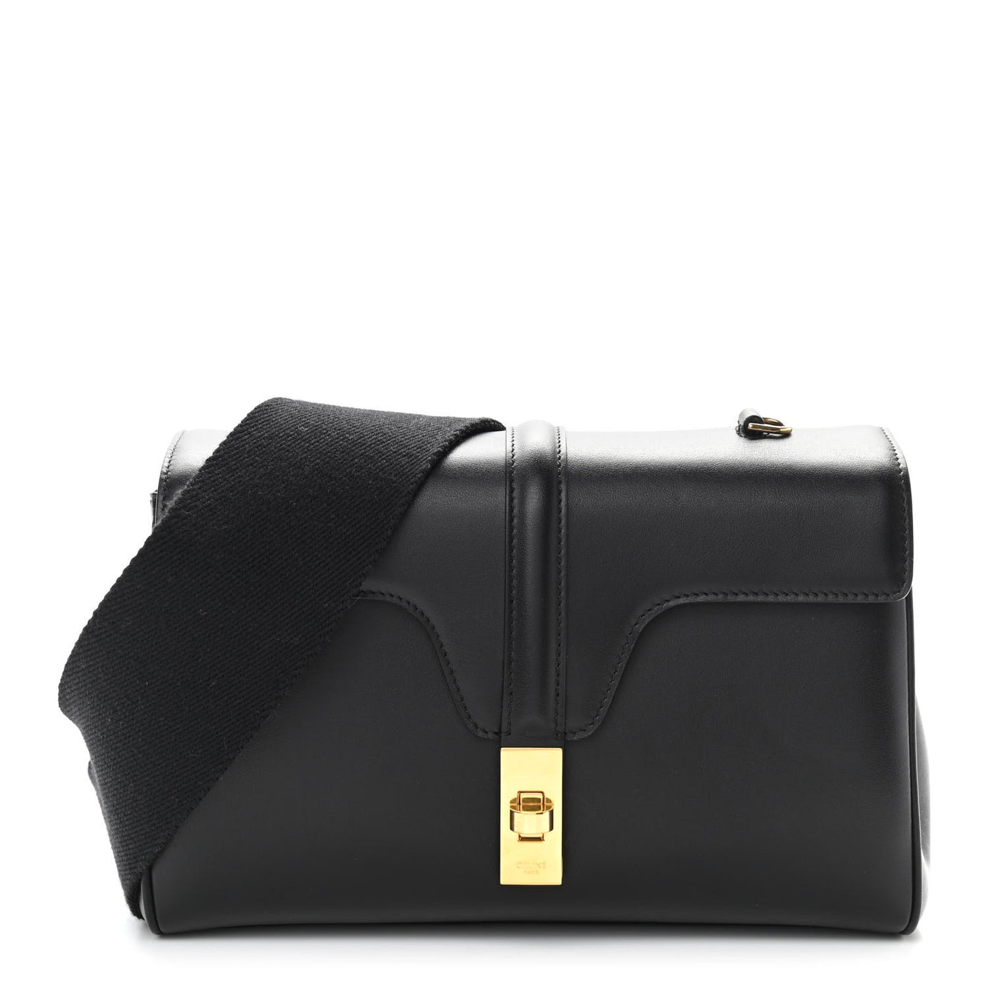 Smooth Calfskin Teen 16 Crossbody Bag Black