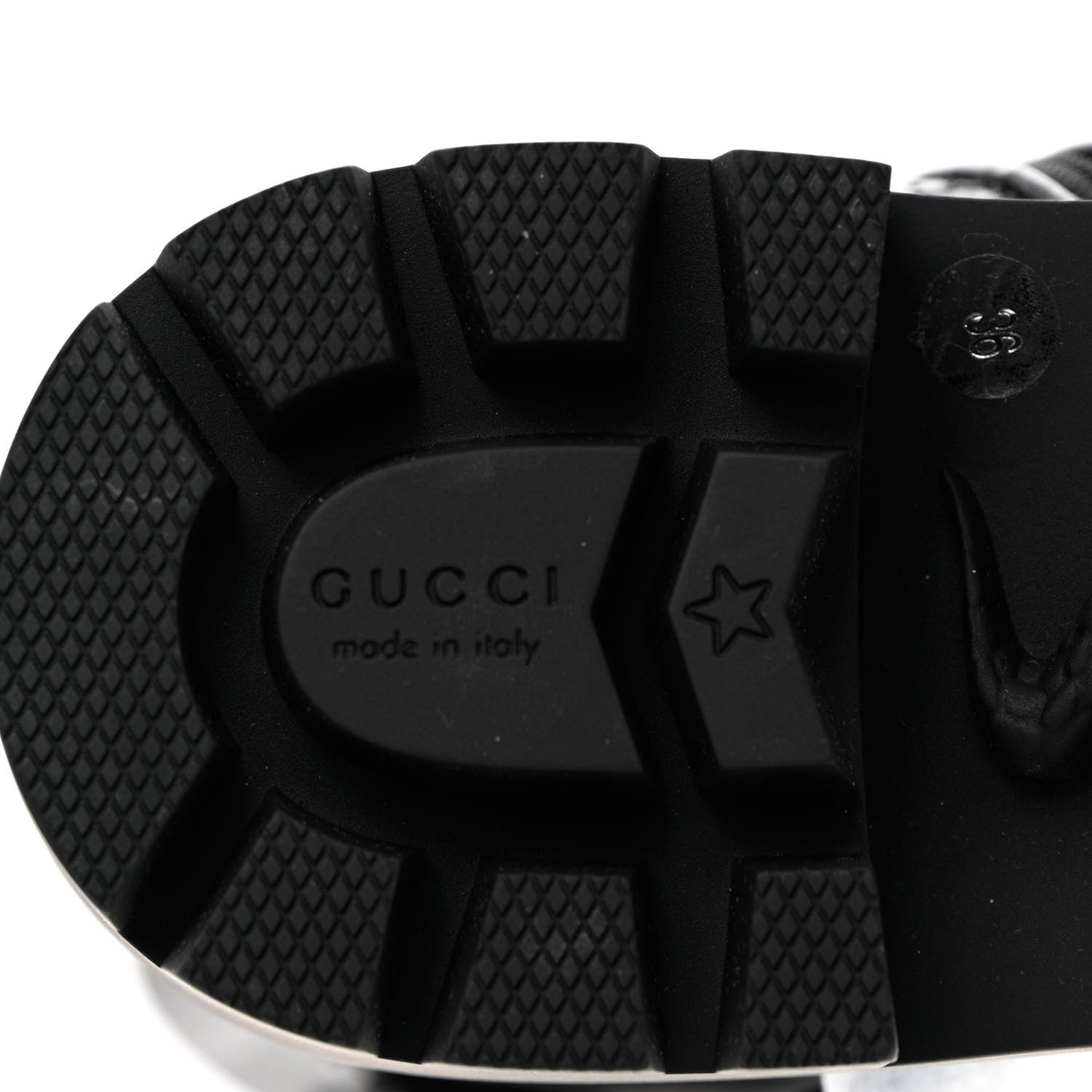 Gucci Nappa Frances GG Matelasse Platform Combat Boots 36 black 8 of 13