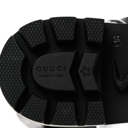Gucci Nappa Frances GG Matelasse Platform Combat Boots 36 black 8 of 13