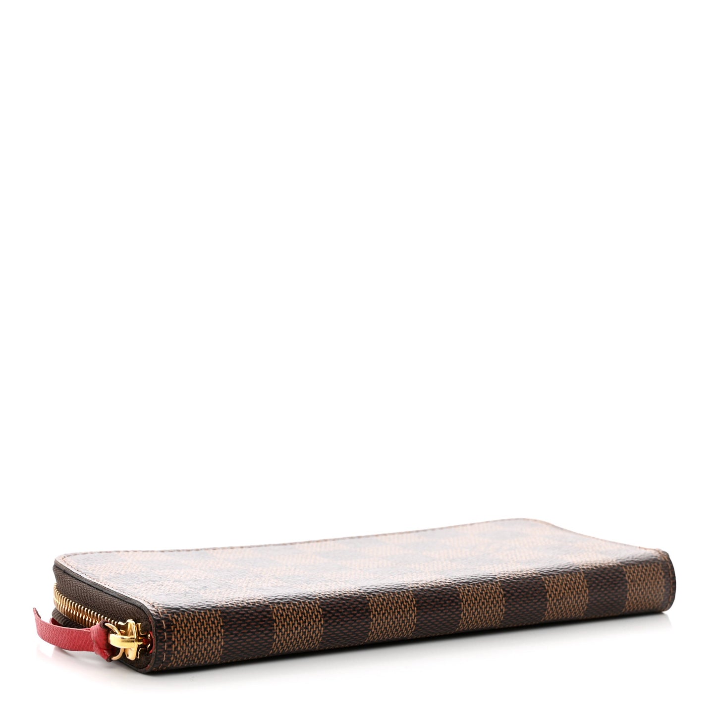 Damier Ebene Clemence Wallet Cherry
