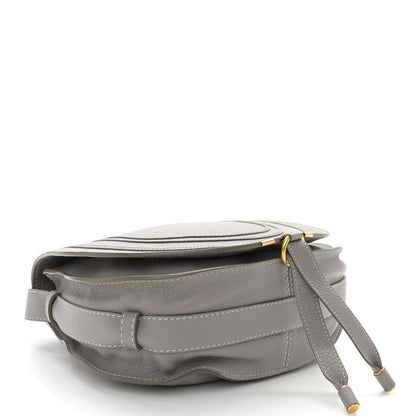 Chloe Calfskin Medium Marcie Round Crossbody Bag Cashmere Grey 4 of 10