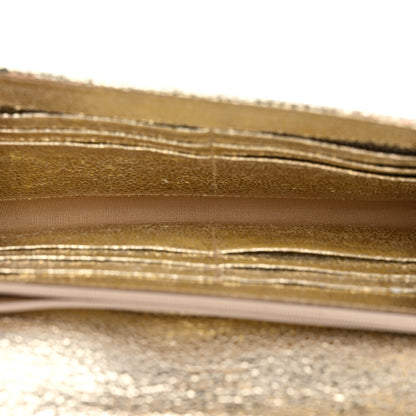 Jimmy Choo Glitter Fabric Reese Clutch Wallet Metallic 5 of 8