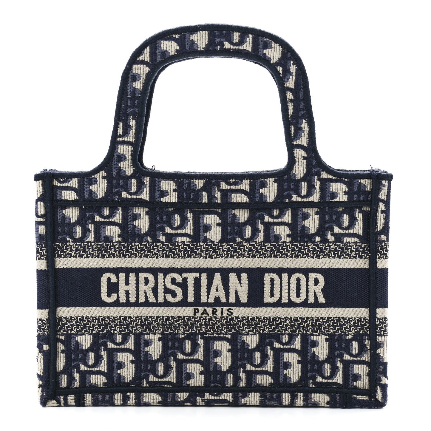 Oblique Mini Book Tote Blue Multicolor
