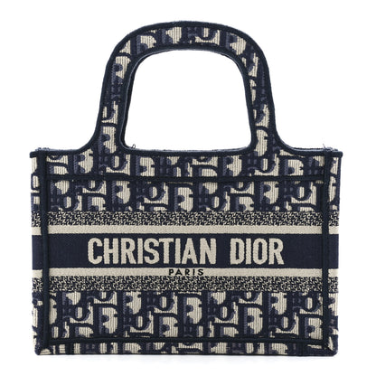 Christian Dior Oblique Mini Book Tote Blue Multicolor 1 of 10