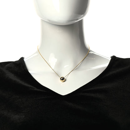 Tiffany 18K Yellow Gold Platinum Diamond Etoile Ball Pendant Necklace 2 of 6