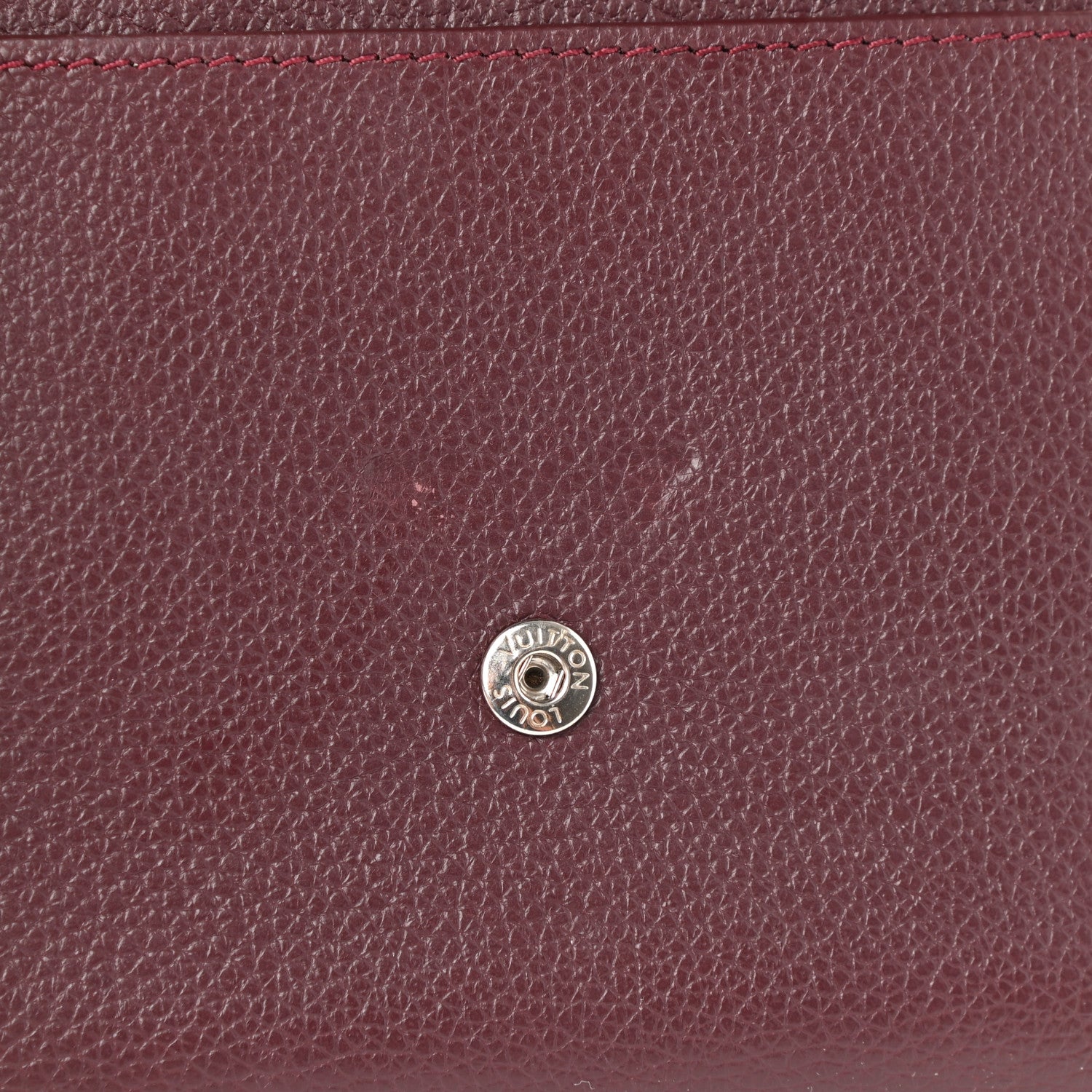 Louis Vuitton Calfskin LockMe II Compact Wallet Prune 8 of 8