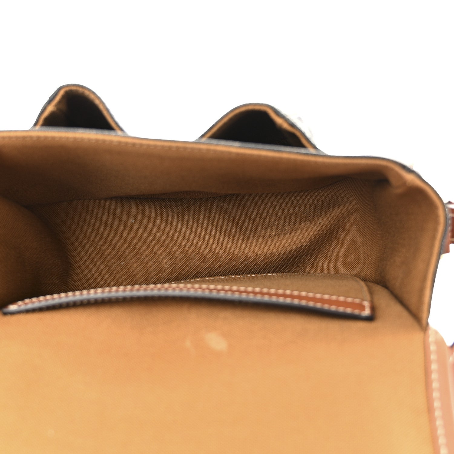 Celine Triomphe Canvas Medium Folco Bag Tan 5 of 12