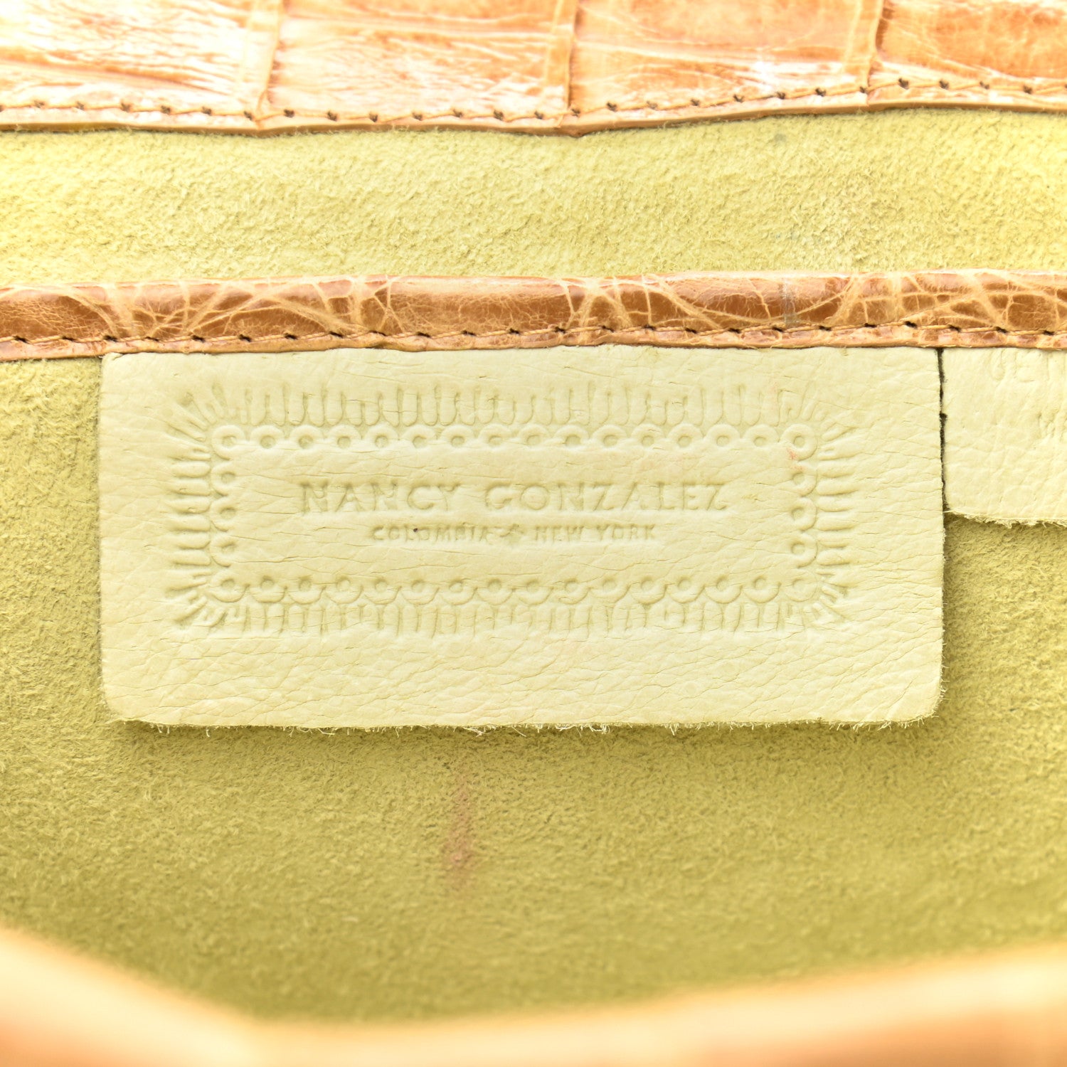 Nancy Gonzalez Crocodile Clutch Beige 5 of 8
