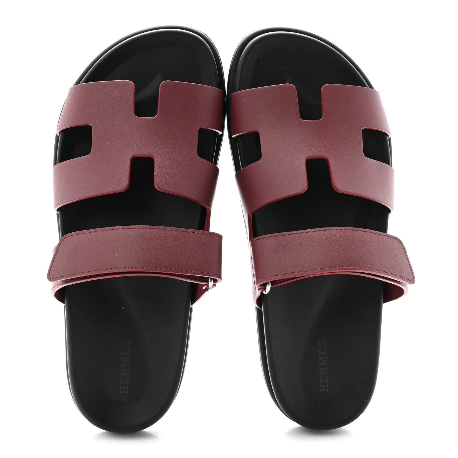 Hermes Calfskin Womens Chypre Sandals 40 Rouge H 2 of 10