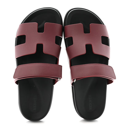 Hermes Calfskin Womens Chypre Sandals 40 Rouge H 2 of 10