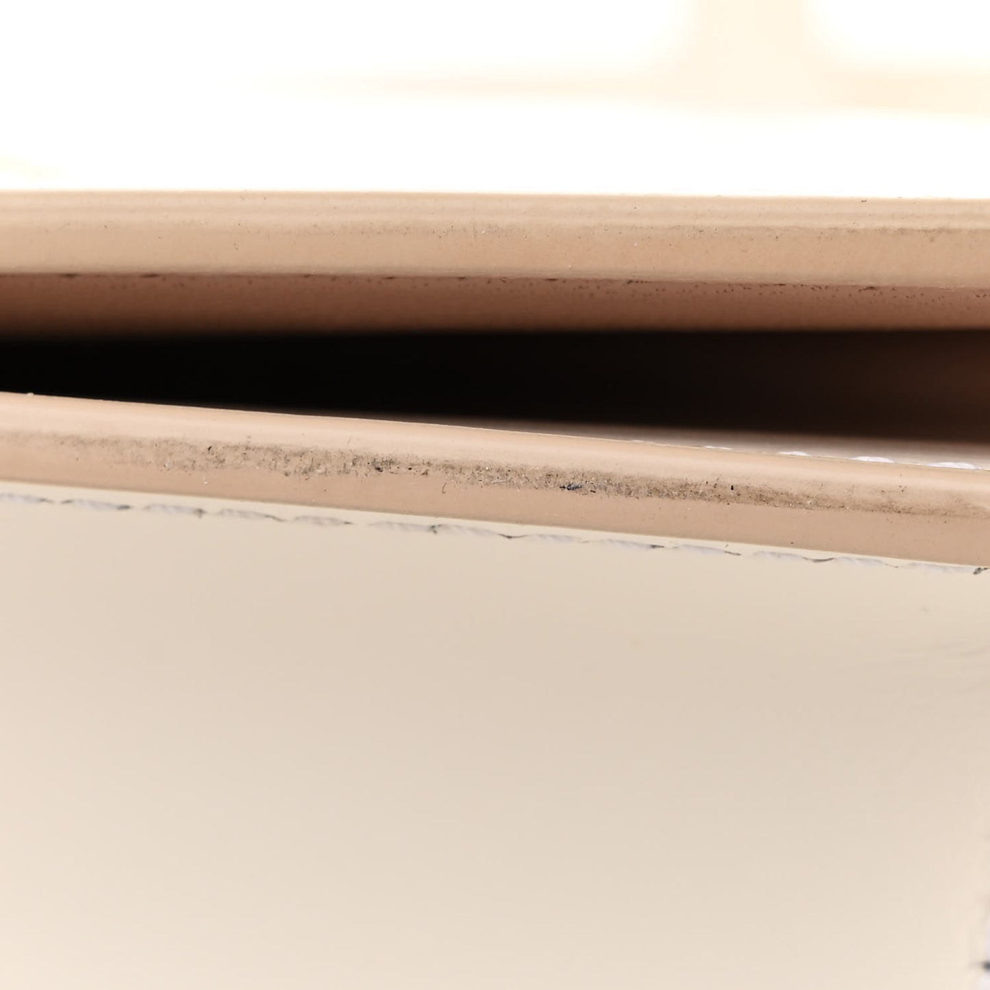 Smooth Calfskin Four Ring Knuckle Crossbody Bag White