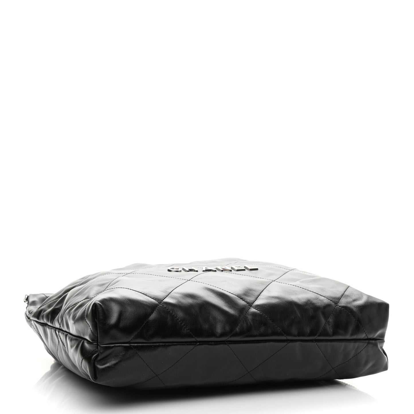 Shiny Calfskin Quilted Chanel 22 Black