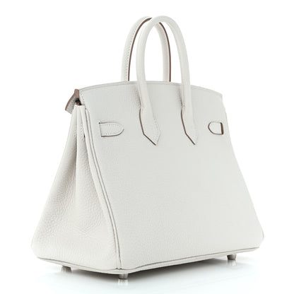 Hermes Togo Birkin 25 Gris Pale 3 of 11