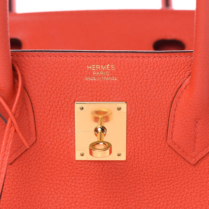 Hermes Togo Birkin 30 Capucine 8 of 35