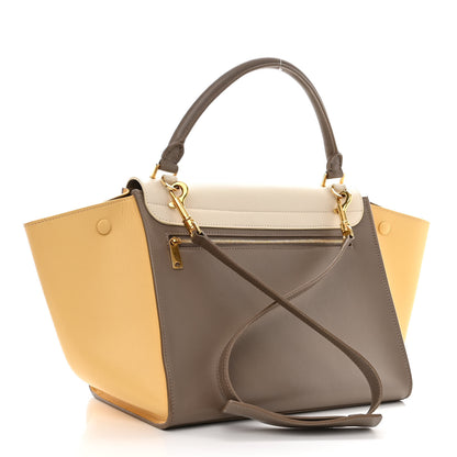 Celine Smooth Calfskin Medium Tri-Color Trapeze Butter 3 of 9