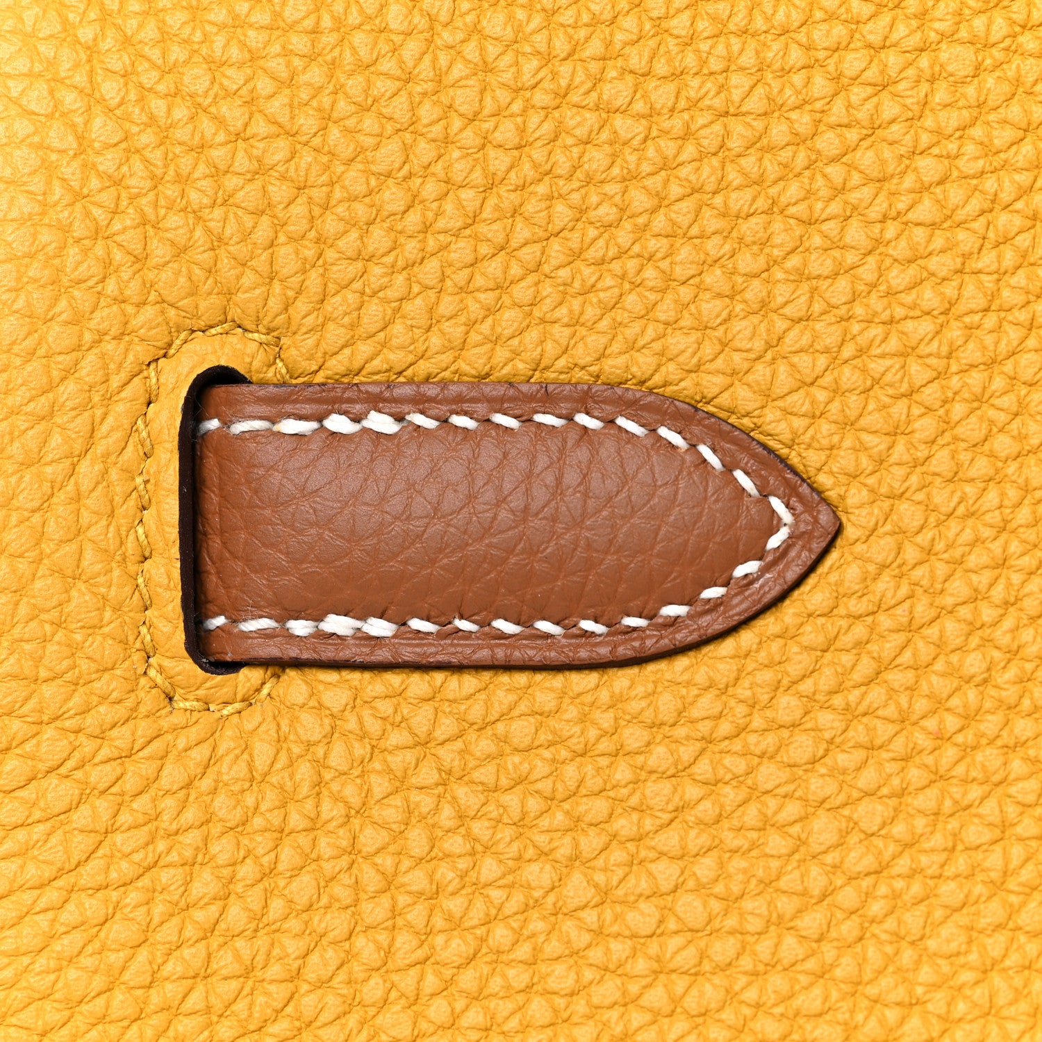Hermes Togo Bi Color Horseshoe Birkin 35 Jaune Ambre Gold 11 of 34