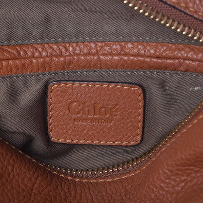 Chloe Calfskin Medium Marcie Satchel Tan 8 of 15