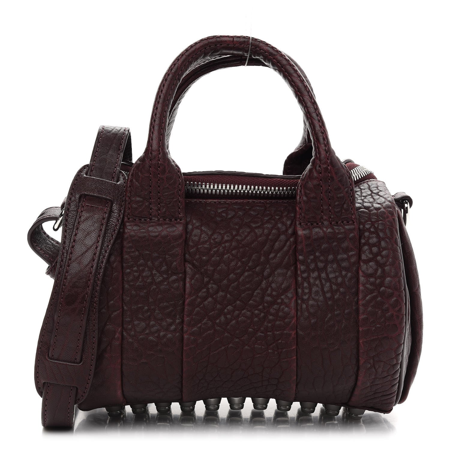 Alexander Wang Pebbled Lambskin Mini Rockie Beet Rhodium Hardware 1 of 8