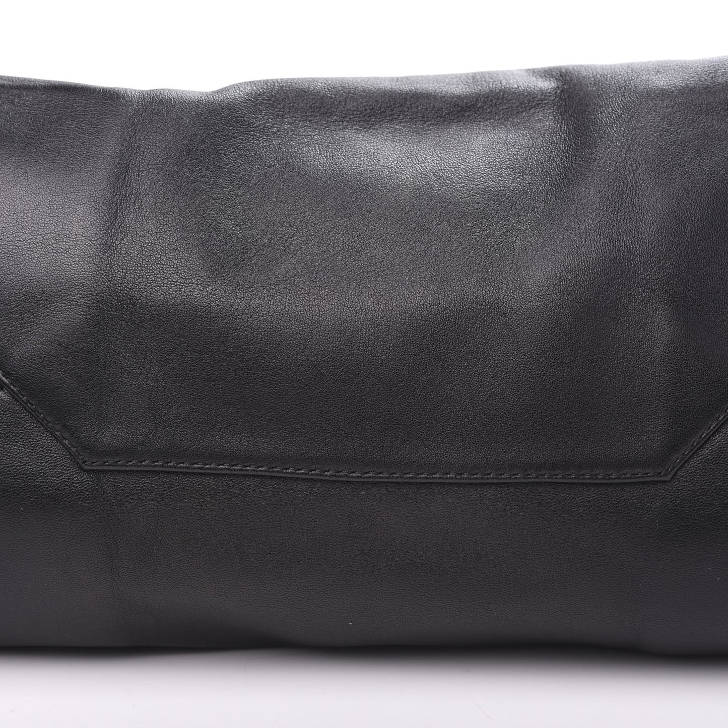 Lambskin Horizontal Bi-Color Cabas Black Glacier