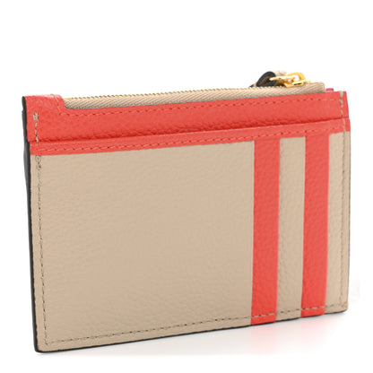 Gucci Dollar Calfskin GG Marmont Zip Key Pouch Beige Sun Orange 3 of 9
