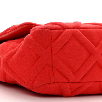 Chanel Jersey Lambskin Quilted Large Chanel 19 Flap Red 9 of 12