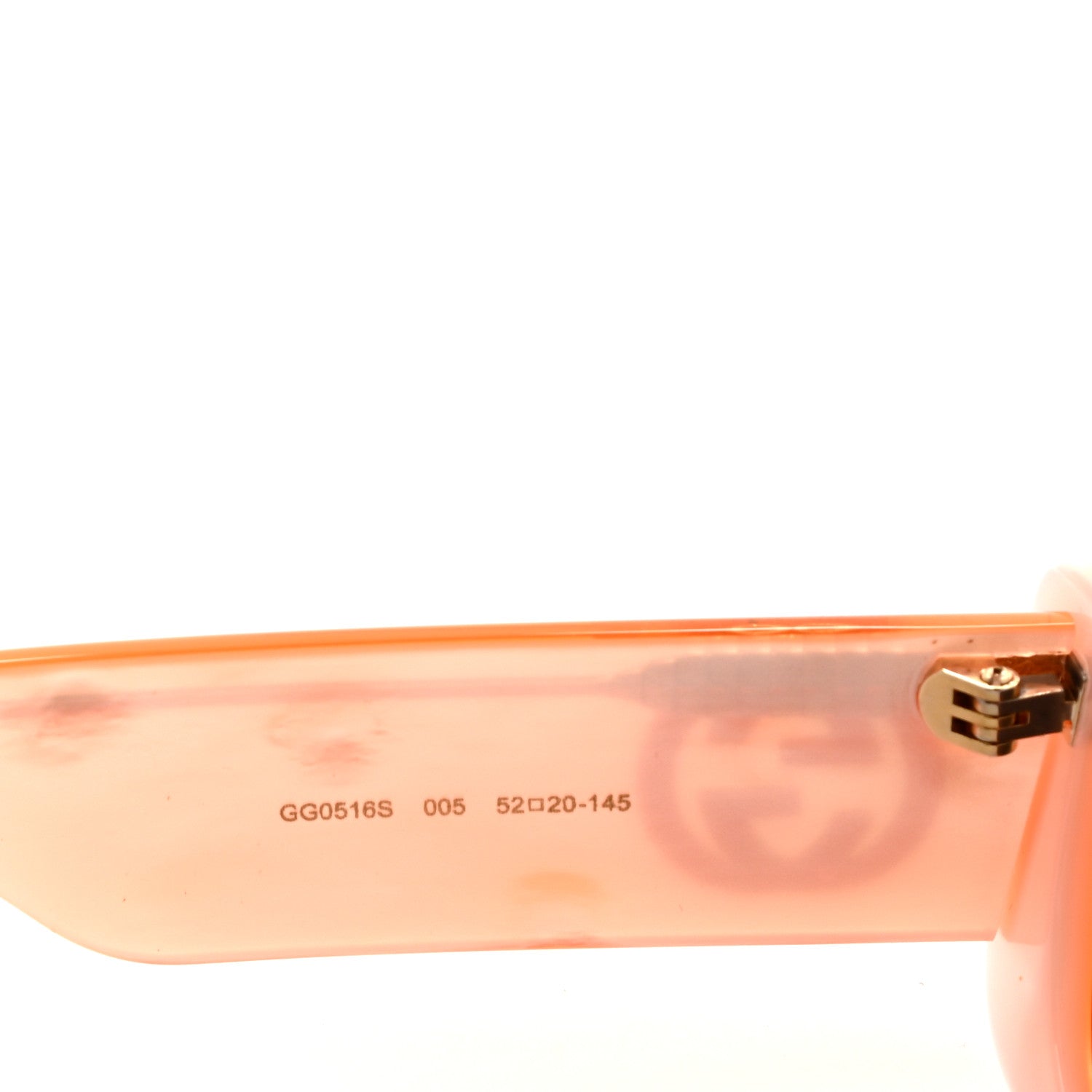 Gucci Acetate Square Sunglasses GG0516S Orange 5 of 9