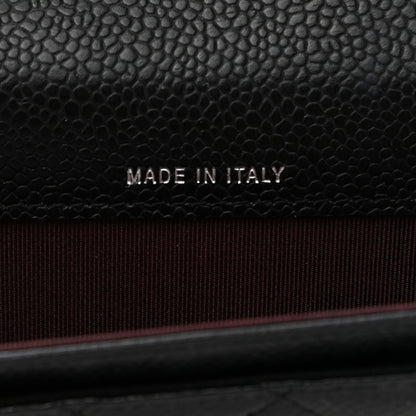 Chanel Caviar Quilted Flap Card Holder Wallet Black 7 of 9