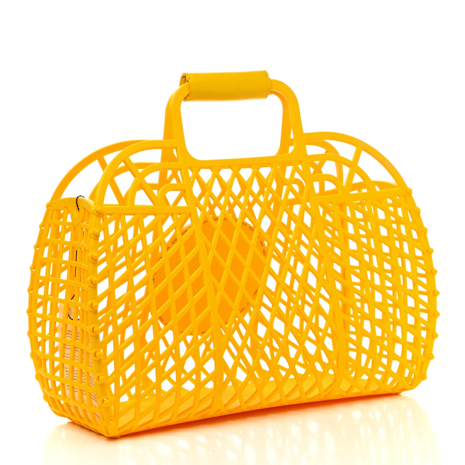 Fendi Recycled Plastic Vitello Liberty Matte Medium Fendi Basket Limone 3 of 16